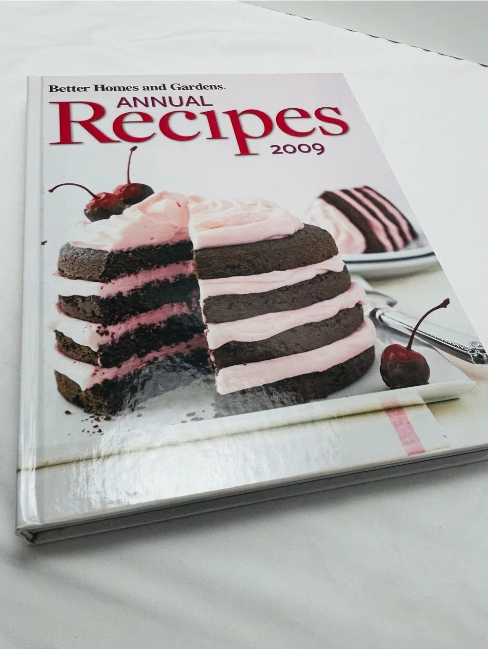 Better Homes And Gardens Annual Recipes Stack - White with Multicolor Titles